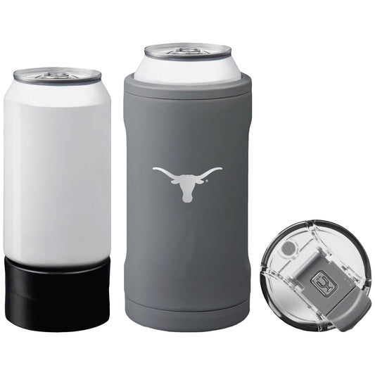 BruMate  Texas Longhorns Primary Logo Hopsulator Trio Can Cooler