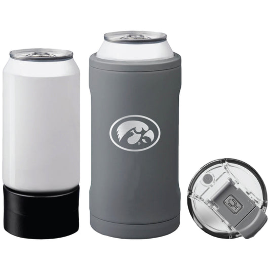 BruMate  Iowa Hawkeyes Primary Logo Hopsulator Trio Can Cooler