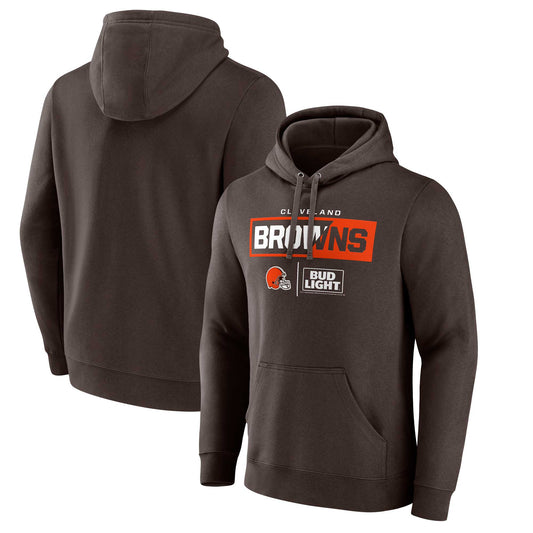 Men's Brown Cleveland Browns NFL x Bud Light Pullover Hoodie