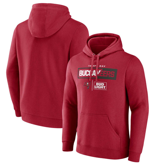 Men's Red Tampa Bay Buccaneers NFL x Bud Light Pullover Hoodie