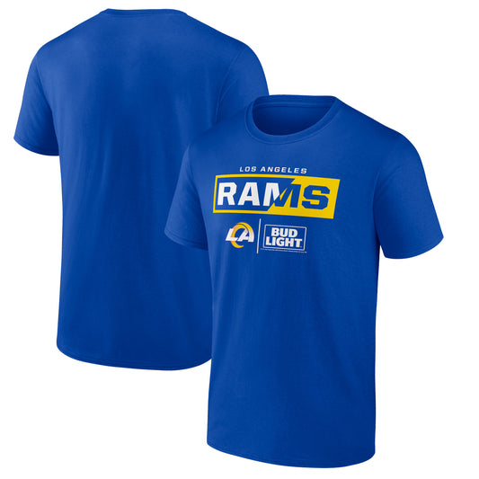 Men's Royal Los Angeles Rams NFL x Bud Light T-Shirt