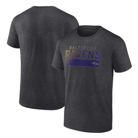 Men's Fanatics  Charcoal Baltimore Ravens T-Shirt