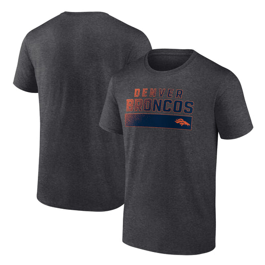 Men's Fanatics  Charcoal Denver Broncos T-Shirt