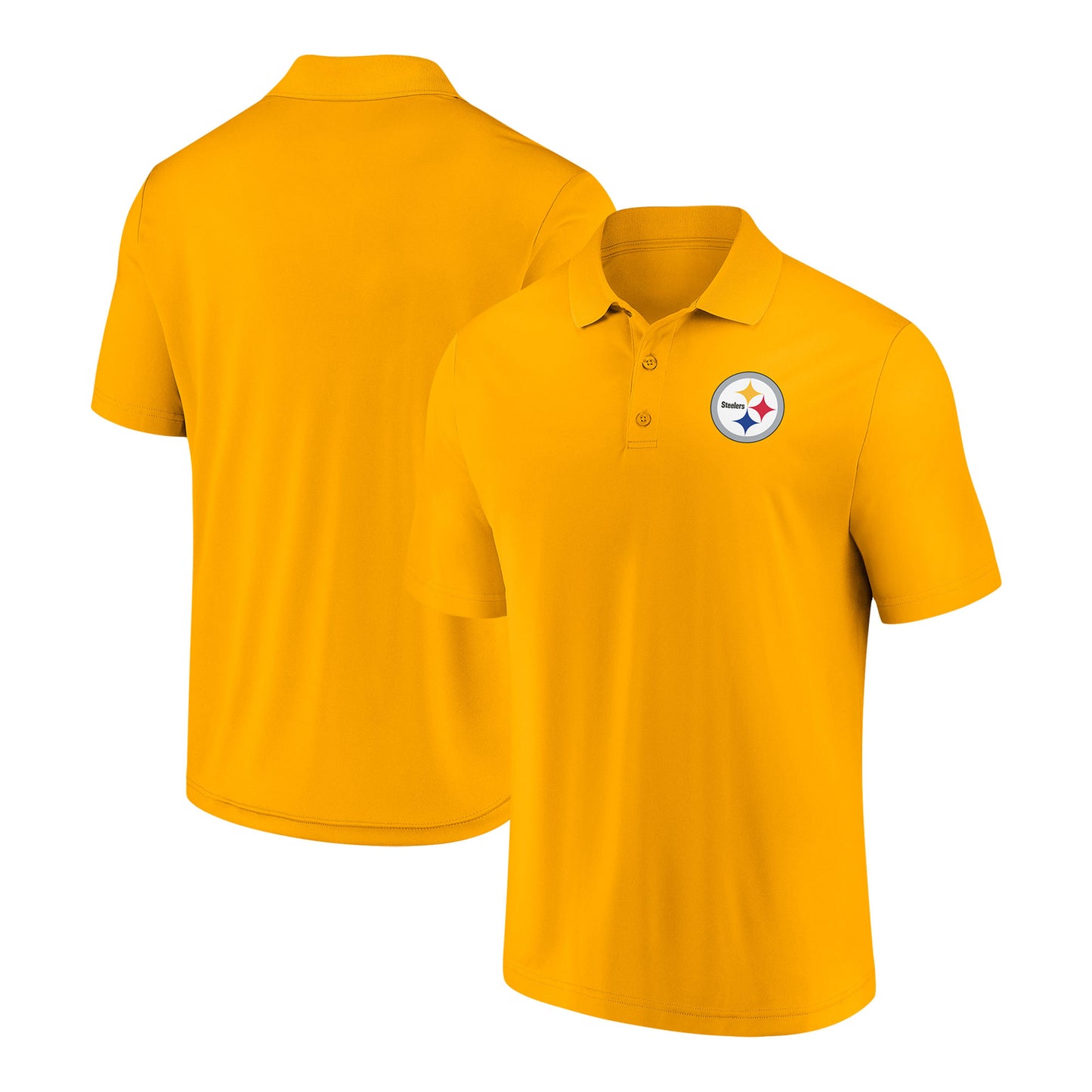 Men's Fanatics Gold Pittsburgh Steelers Component Polo