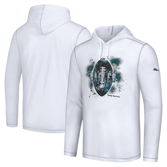 Men's Tommy Bahama White Dallas Cowboys Graffiti Touchdown Pullover Hoodie