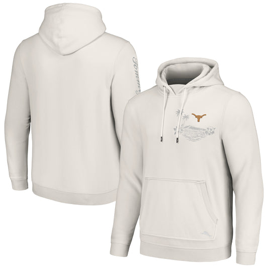 Men's Tommy Bahama White Texas Longhorns Home Game Pullover Hoodie