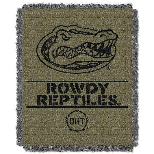 The Northwest Group Florida Gators OHT Military Appreciation 46" x 60" Rank Jacquard Throw Blanket