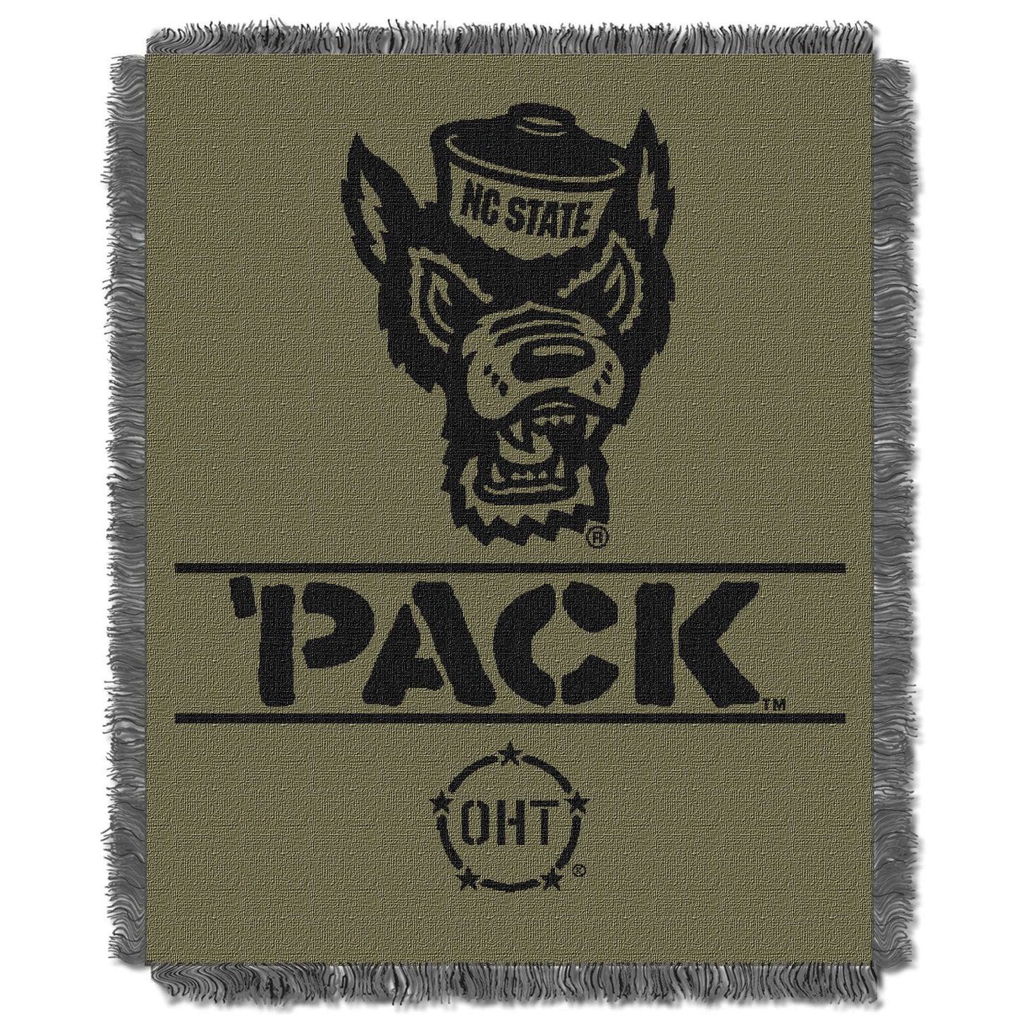 The Northwest Group NC State Wolfpack OHT Military Appreciation 46" x 60" Rank Jacquard Throw Blanket