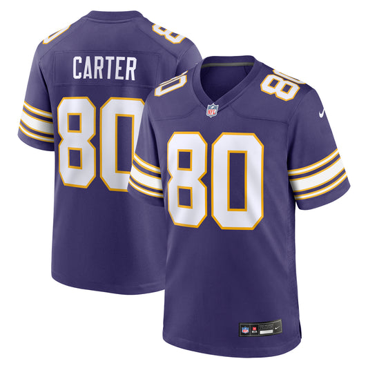 Men's Nike Cris Carter Purple Minnesota Vikings Classic Retired Player Game Jersey