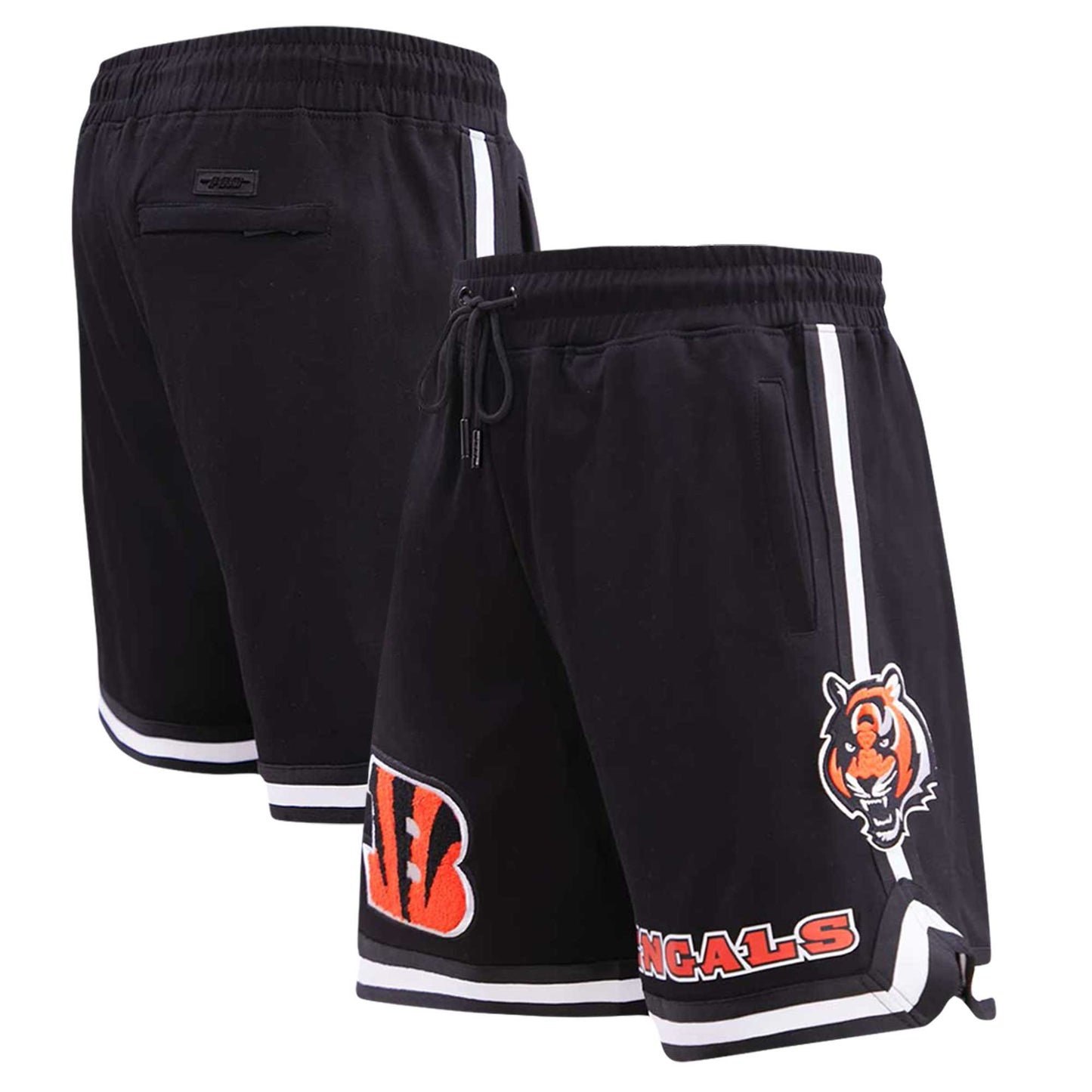 Men's Pro Standard Black Cincinnati Bengals Classic Chenille Shorts