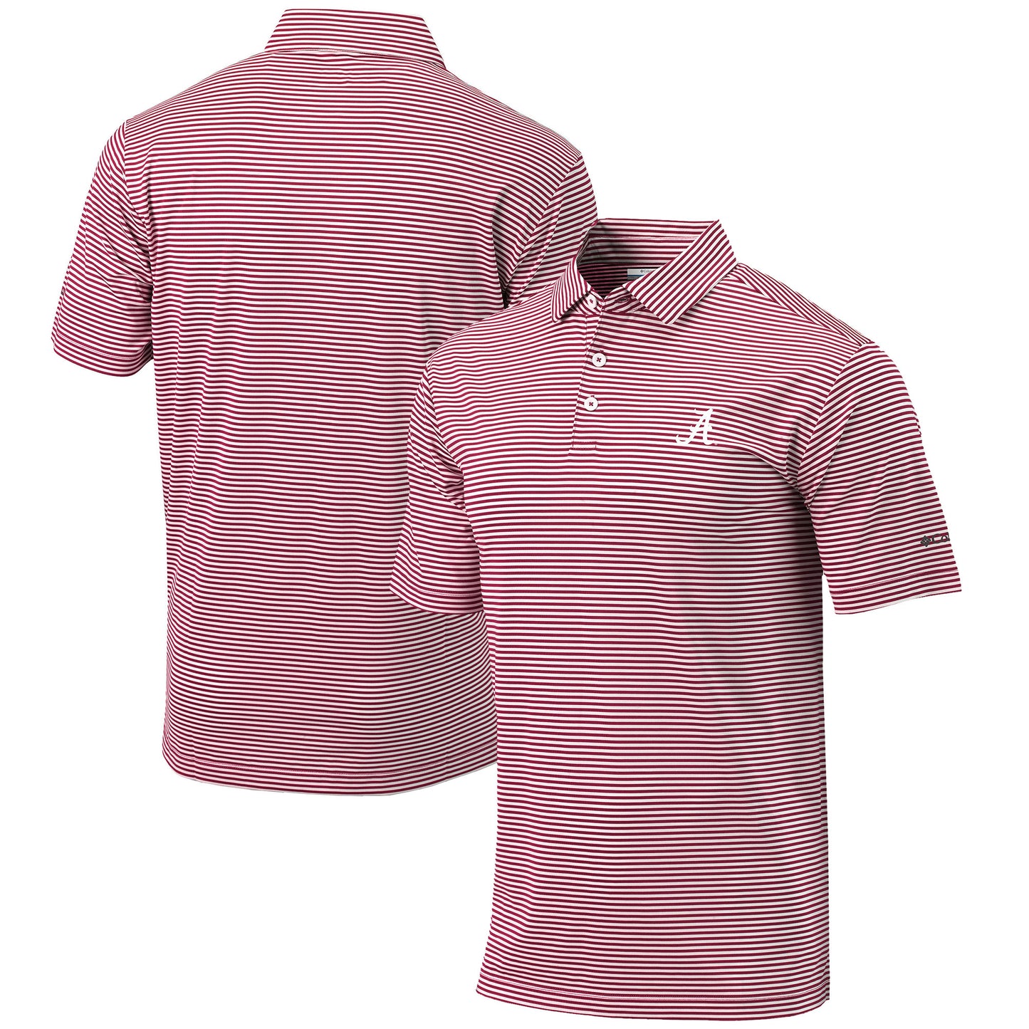 Men's Columbia  Crimson Alabama Crimson Tide Omni-Wick Club Invite Polo