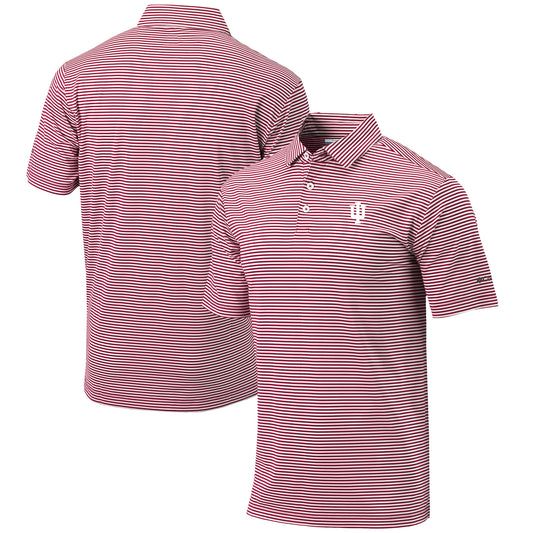 Men's Columbia  Crimson Indiana Hoosiers Omni-Wick Club Invite Polo