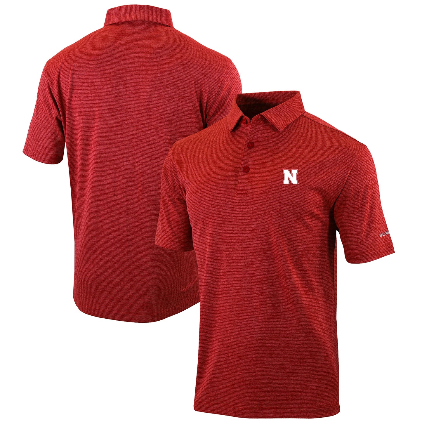 Men's Columbia Scarlet Nebraska Huskers Omni-Wick Set II Polo