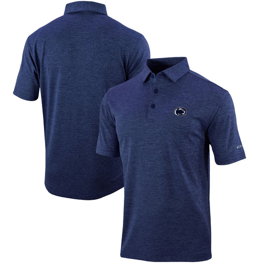 Men's Columbia  Navy Penn State Nittany Lions Omni-Wick Set II Polo