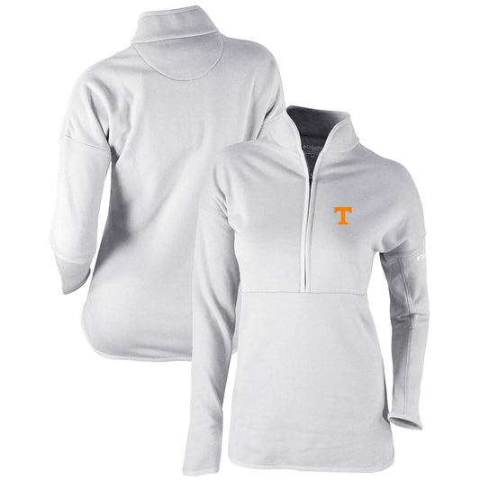 Women's Columbia  Gray Tennessee Volunteers Omni-Wick Go For It Half-Zip Pullover Top