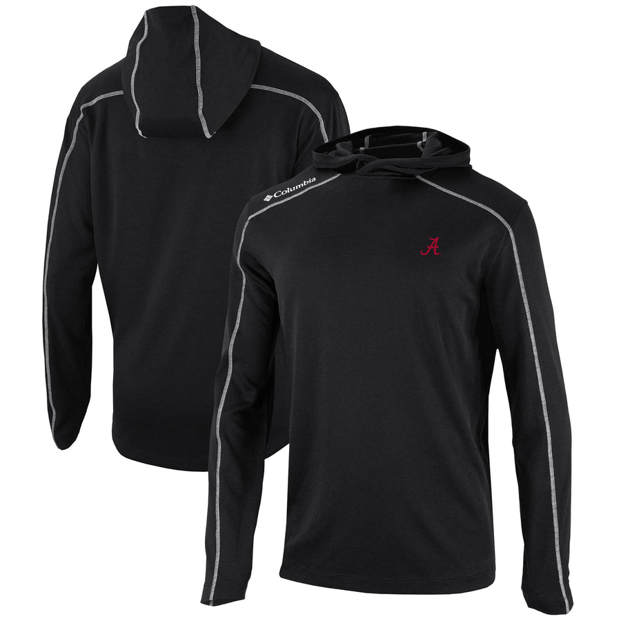 Men's Columbia  Black Alabama Crimson Tide Omni-Wick Shotgun Pullover Hoodie