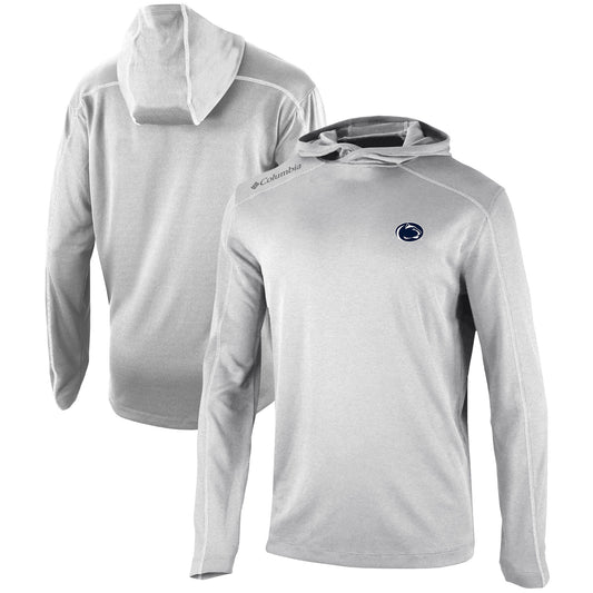 Men's Columbia  Gray Penn State Nittany Lions Omni-Wick Shotgun Pullover Hoodie