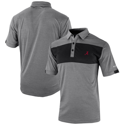 Men's Columbia  Black Alabama Crimson Tide Omni-Wick Total Control Polo