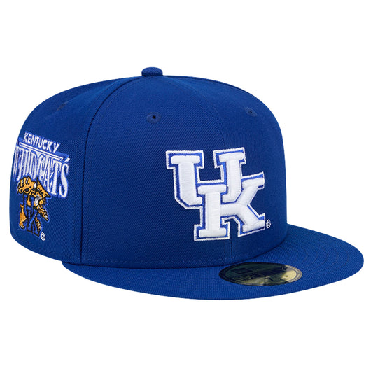 Men's New Era Royal  Kentucky Wildcats Throwback 59FIFTY Fitted Hat