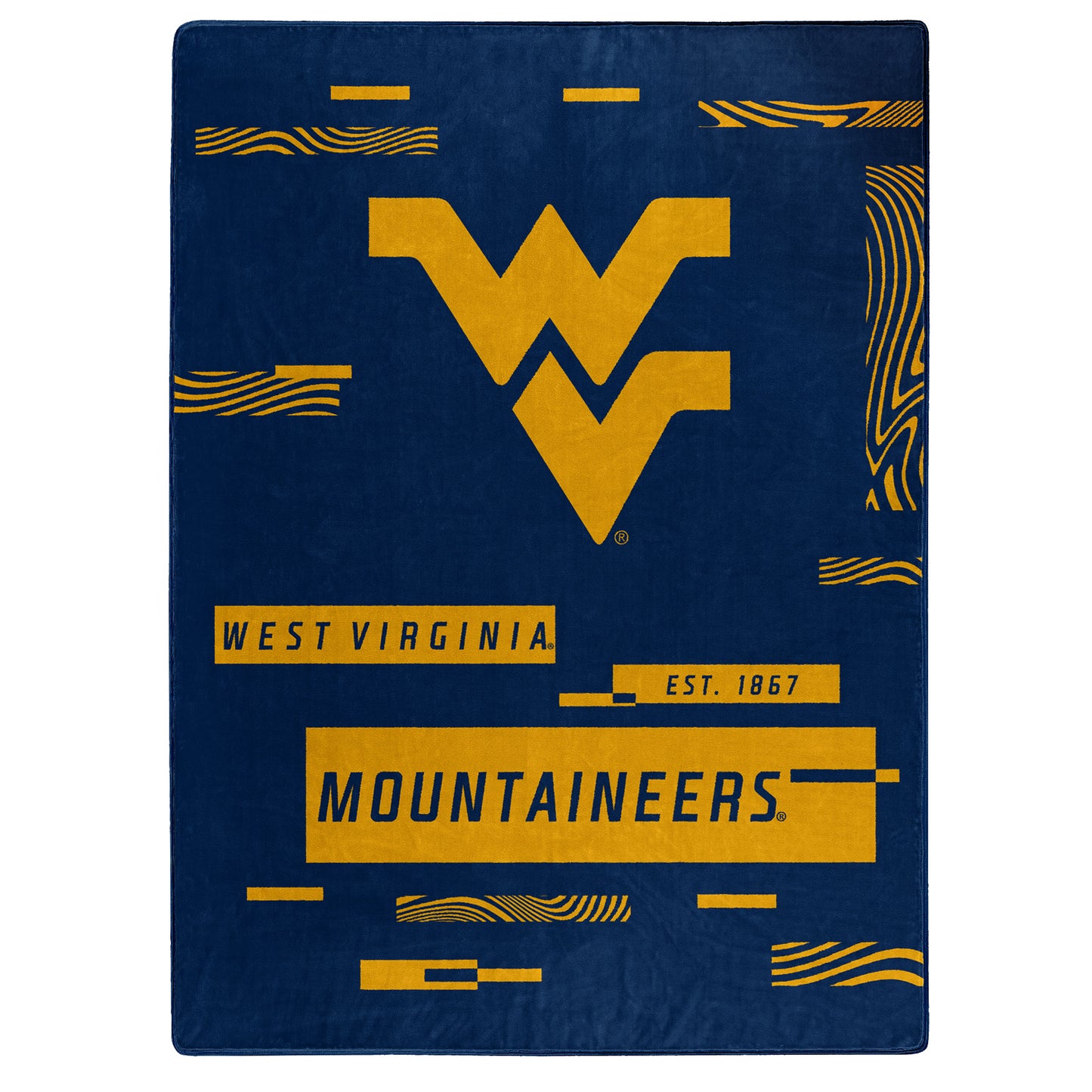 The Northwest Group  West Virginia Mountaineers 50" x 60" Digitize Raschel Throw Blanket