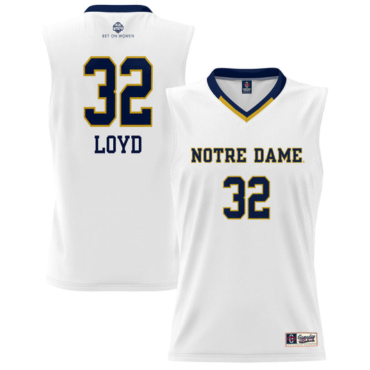 Youth GameDay Greats Jewell Loyd White Notre Dame Fighting Irish Lightweight Basketball Alumni Jersey