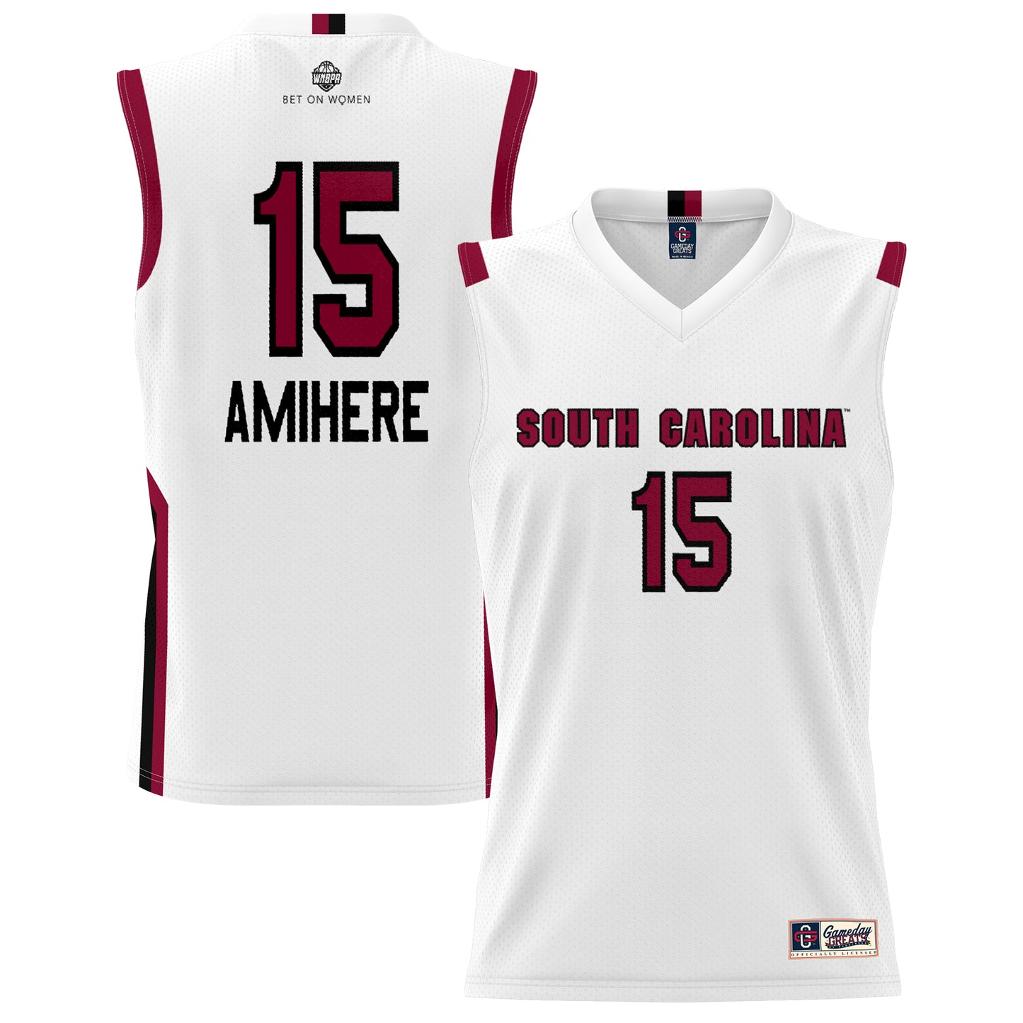 Youth GameDay Greats Laeticia Amihere White South Carolina Gamecocks Lightweight Basketball Alumni Jersey