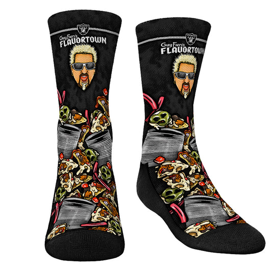 Youth Rock Em Socks Las Vegas Raiders NFL x Guy Fieri���s Flavortown Crew Socks