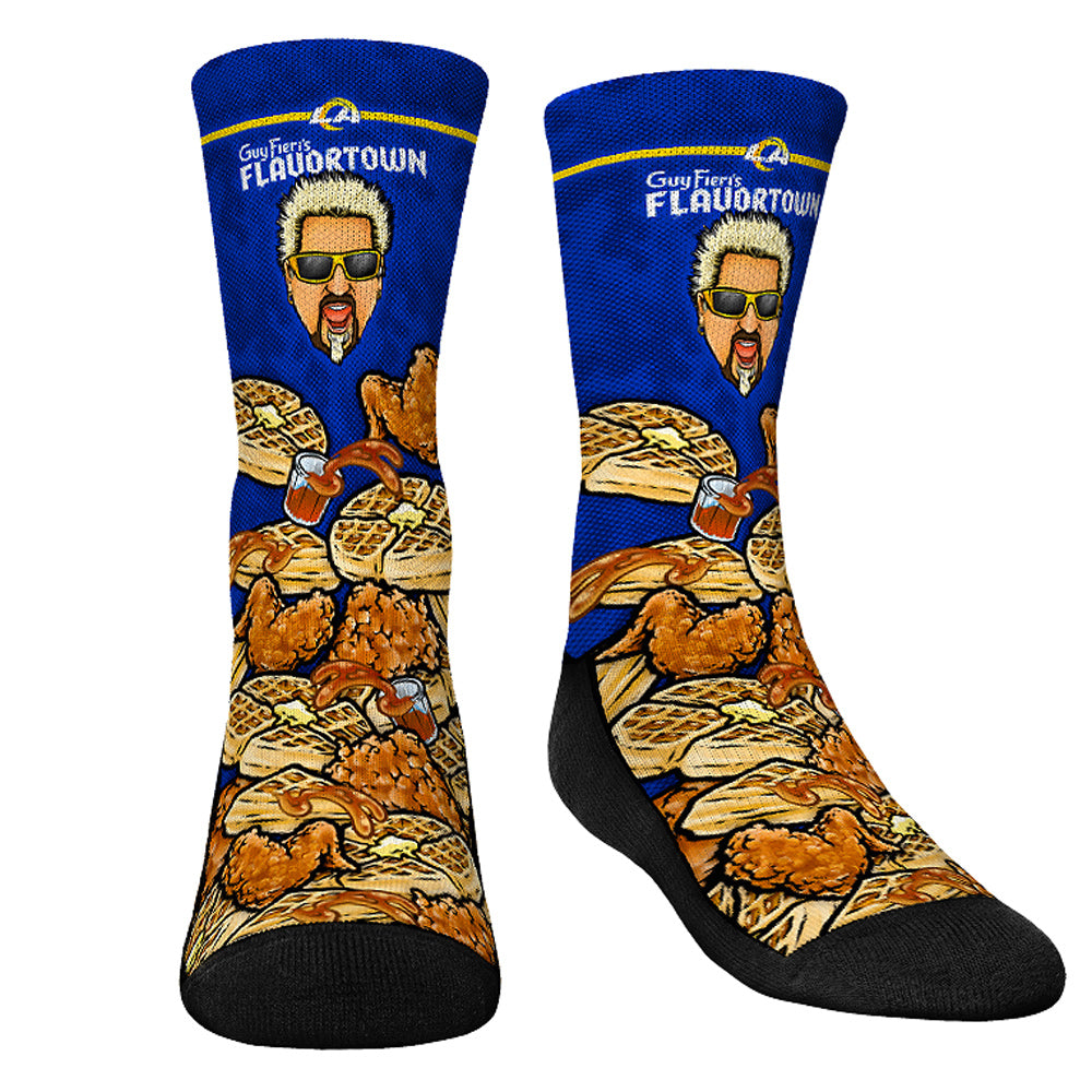 Youth Rock Em Socks Los Angeles Rams NFL x Guy Fieri’s Flavortown Crew Socks