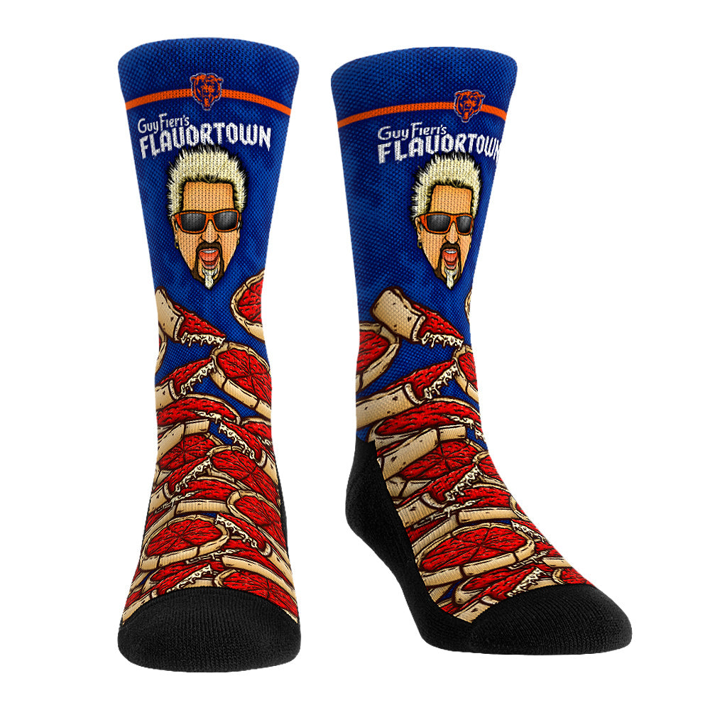 Unisex Rock Em Socks Chicago Bears NFL x Guy Fieri���s Flavortown Crew Socks