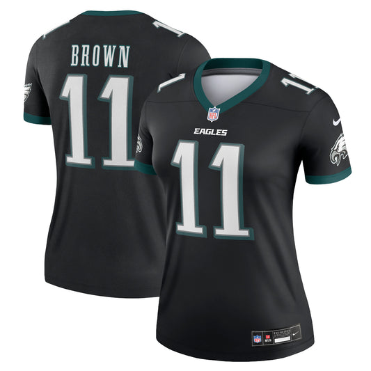 Women's Nike A.J. Brown Black Philadelphia Eagles Legend Jersey