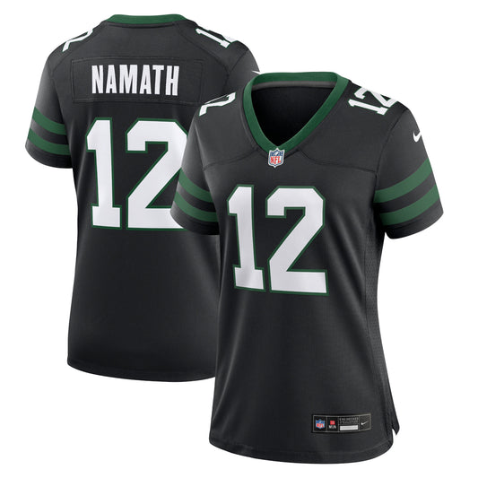 Women's Nike Joe Namath Legacy Black New York Jets Retired Player Alternate Game Jersey