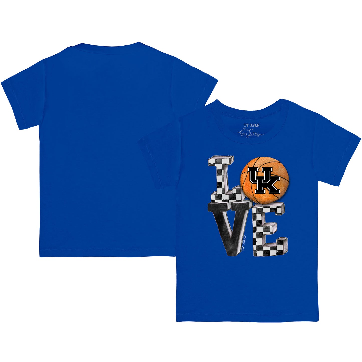 Toddler Tiny Turnip  Royal Kentucky Wildcats Love T-Shirt