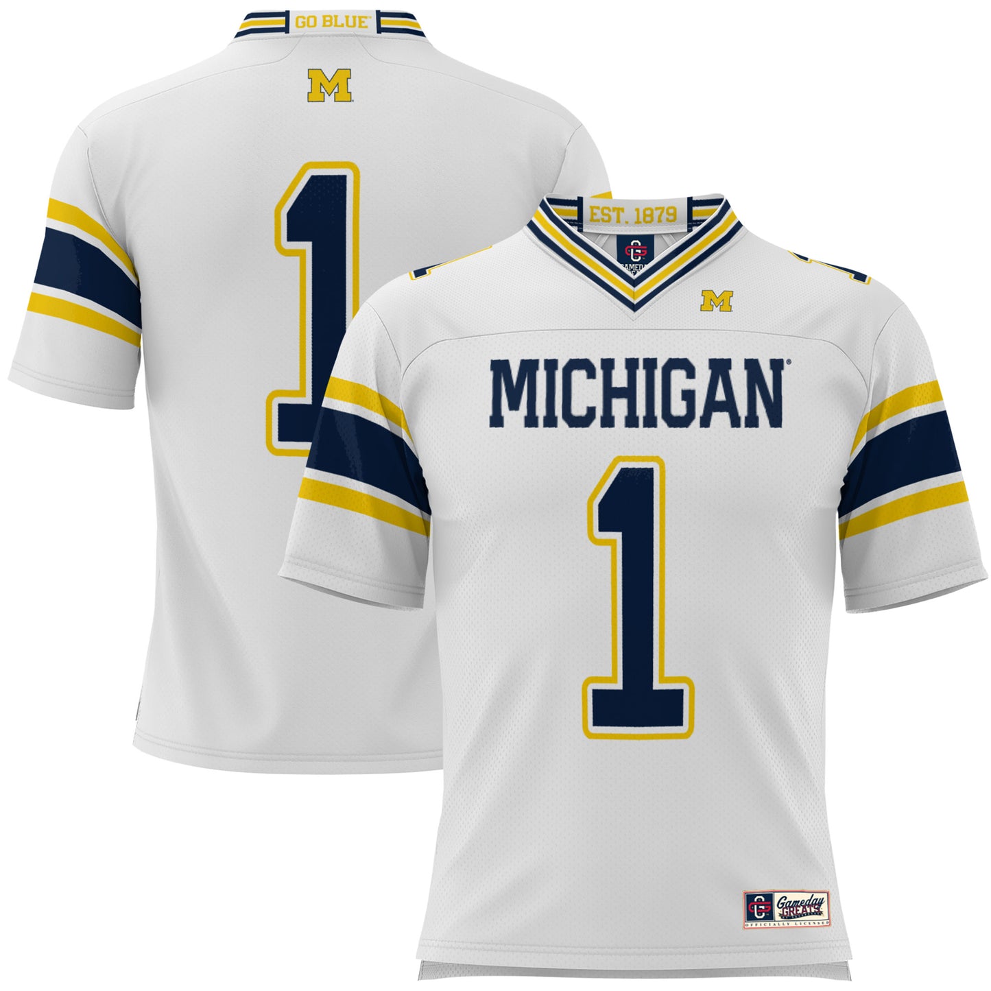 Youth GameDay Greats #1 White Michigan Wolverines Football Jersey