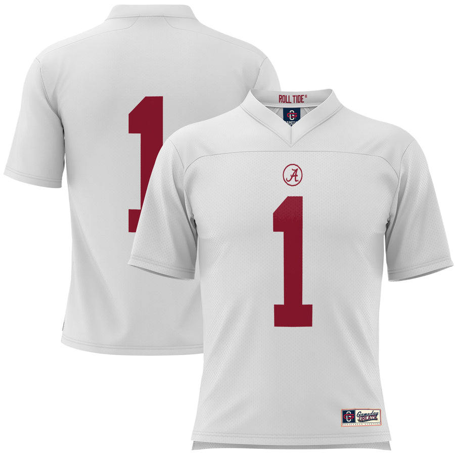 Youth GameDay Greats #1 White Alabama Crimson Tide Football Jersey