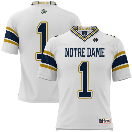 Youth GameDay Greats #1 White Notre Dame Fighting Irish Football Jersey