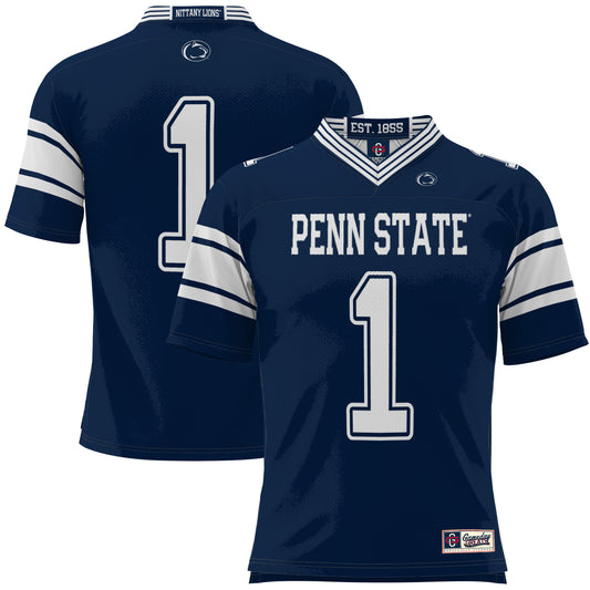 Men's GameDay Greats #1 Navy Penn State Nittany Lions Football Jersey