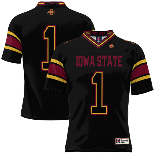 Men's GameDay Greats #1 Black Iowa State Cyclones Football Jersey