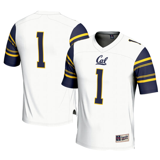 Men's GameDay Greats #1 White Cal Bears Football Jersey