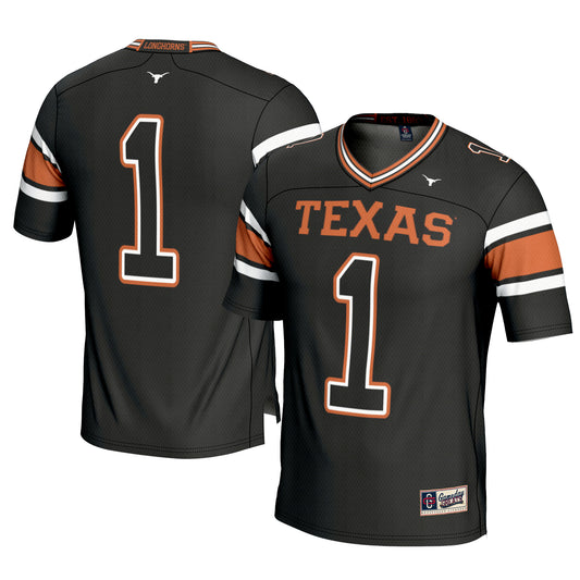 Men's GameDay Greats #1 Black Texas Longhorns Football Jersey