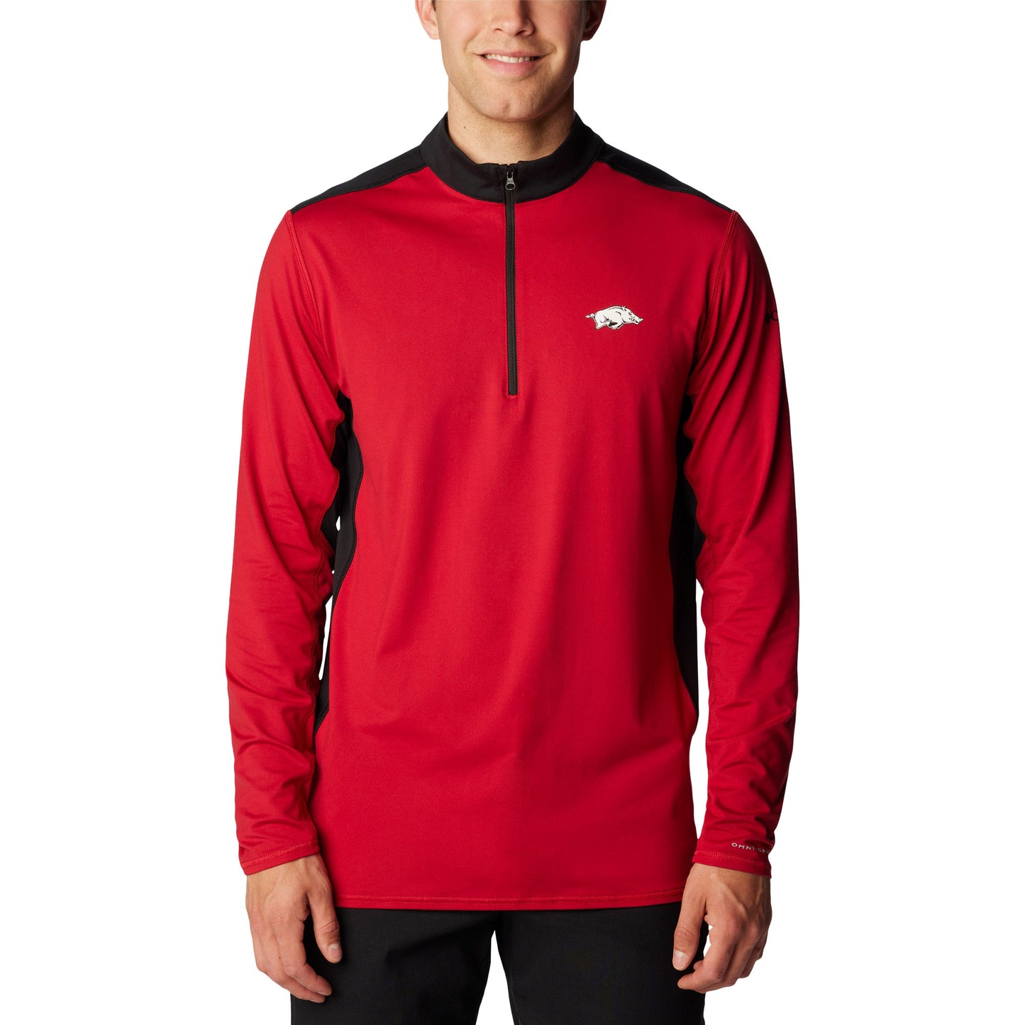 Men's Columbia Cardinal Arkansas Razorbacks Tech Trail™ Omni-Shade Quarter-Zip Top