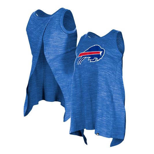 Women's New Era  Royal Buffalo Bills Plus Size Space Dye Active Tank Top