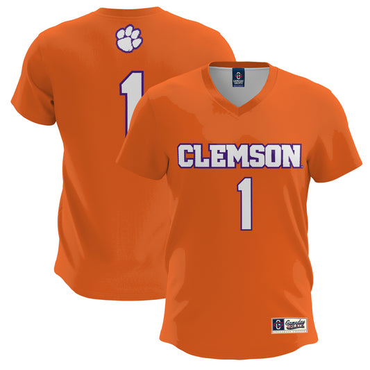 Youth GameDay Greats #1 Orange Clemson Tigers Lightweight Lacrosse Jersey