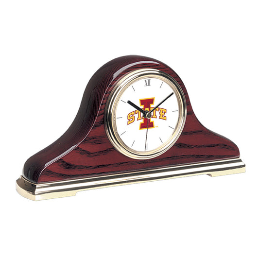 Gold Iowa State Cyclones Mantel Clock