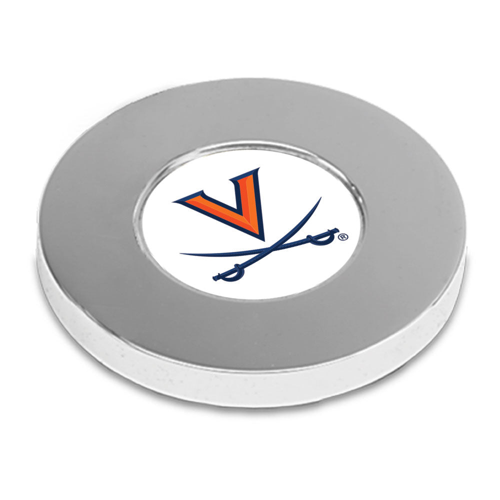 Silver Virginia Cavaliers Paperweight