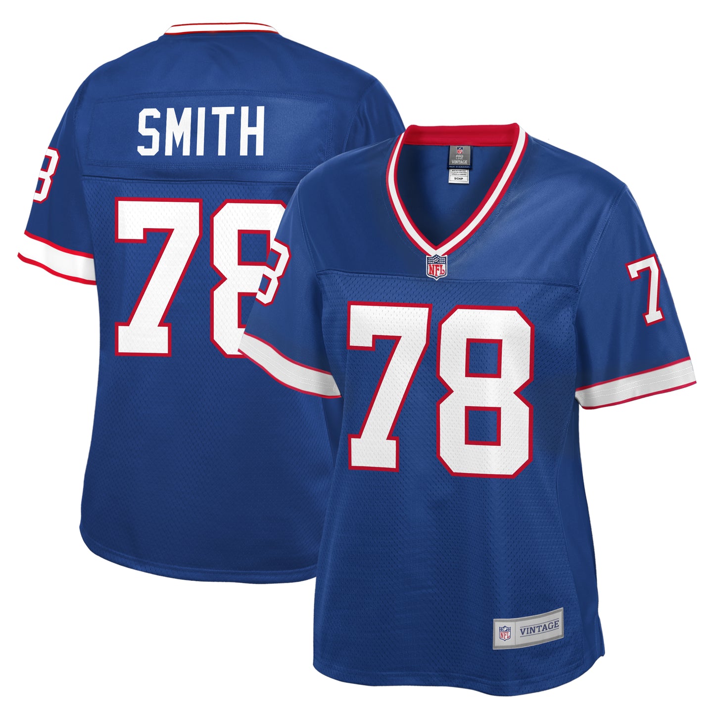 Women's NFL Pro Line Bruce Smith Royal Buffalo Bills Retired Player Replica Jersey