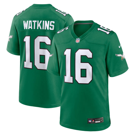 Men's Nike Quez Watkins Kelly Green Philadelphia Eagles Alternate Game Jersey