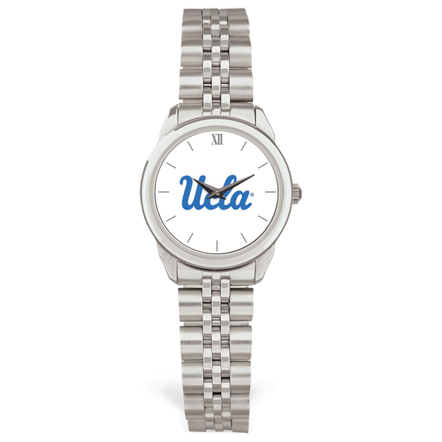 Women's  Silver UCLA Bruins Rolled Link Bracelet Wristwatch