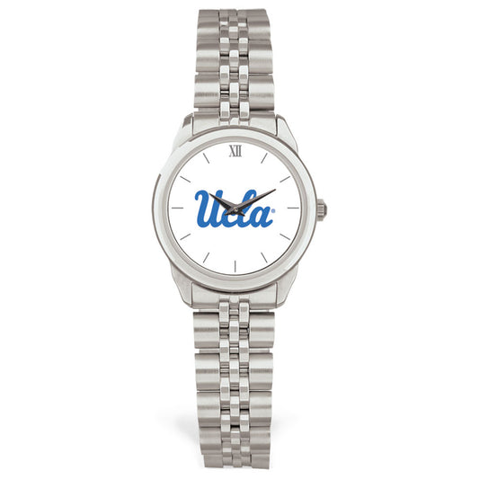 Women's  Silver UCLA Bruins Rolled Link Bracelet Wristwatch