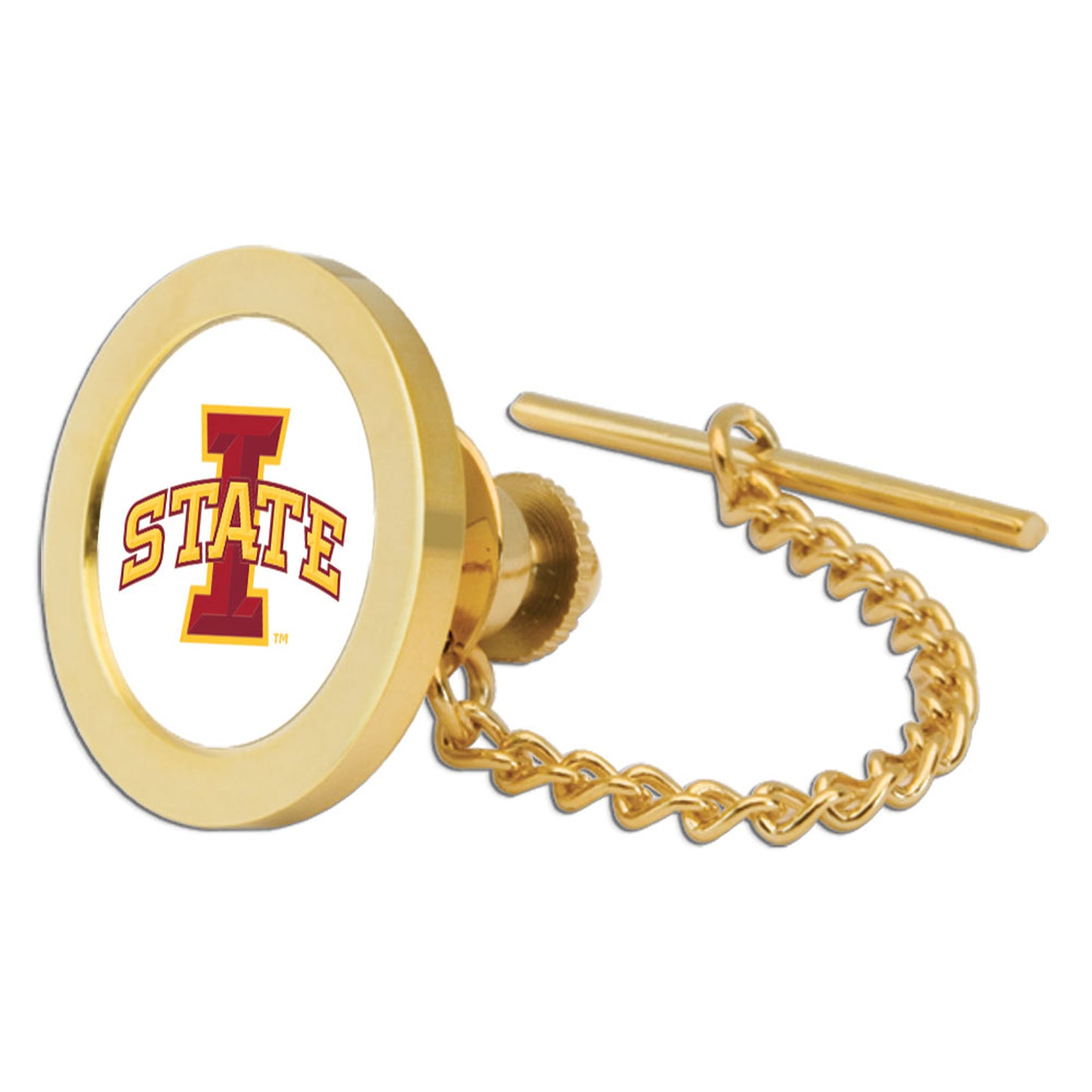 Gold Iowa State Cyclones Tie Tack/Lapel Pin