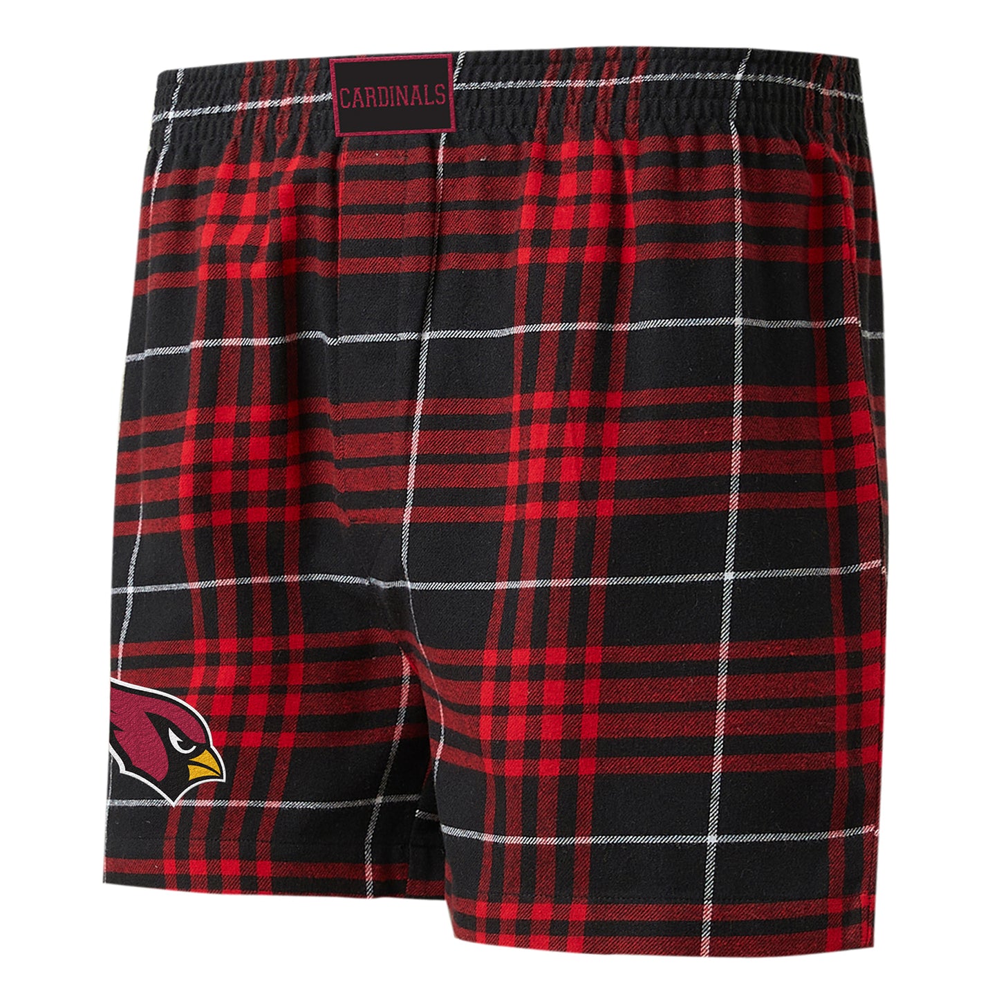 Men's Concepts Sport Black/Cardinal Arizona Cardinals Concord Flannel Boxers